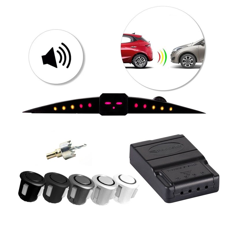 Sensor de Estacionamento 4 Pontos 18mm RS-204BR Roadstar