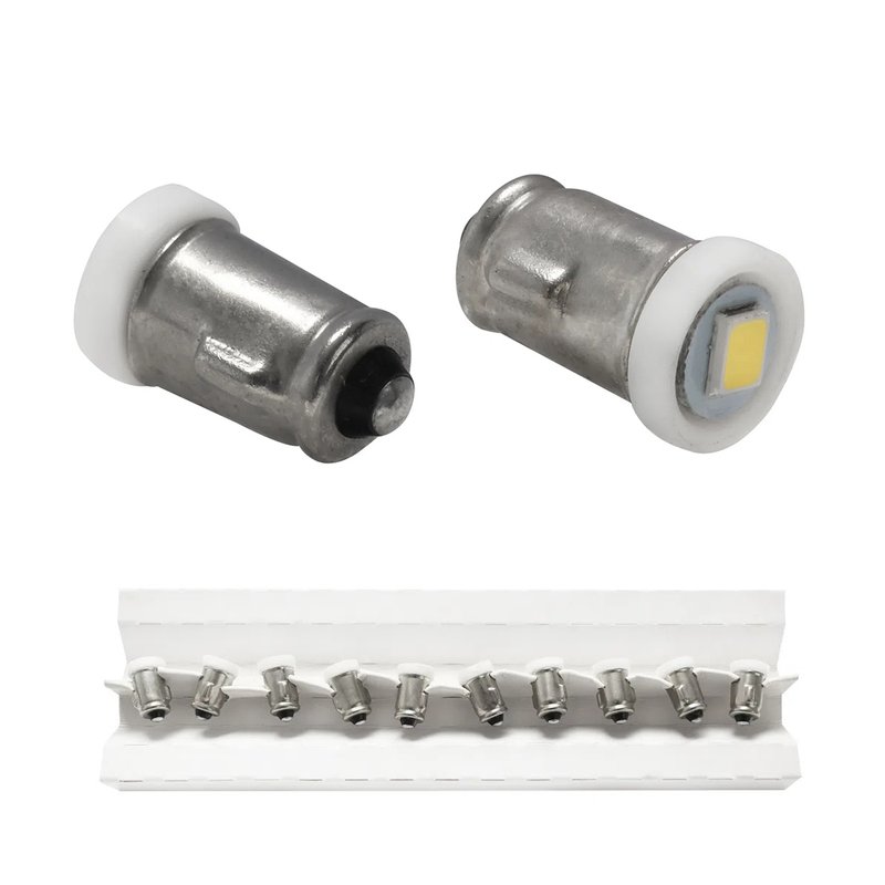 Kit Lâmpada LED BA7 1 Polo 12V 0,9W Branca Autopoli 10 Unidades AP15