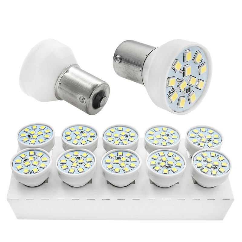 Kit Lâmpada LED 1 Polo 3,5W 12V Base BA15S Autopoli 10 Unidades AP120