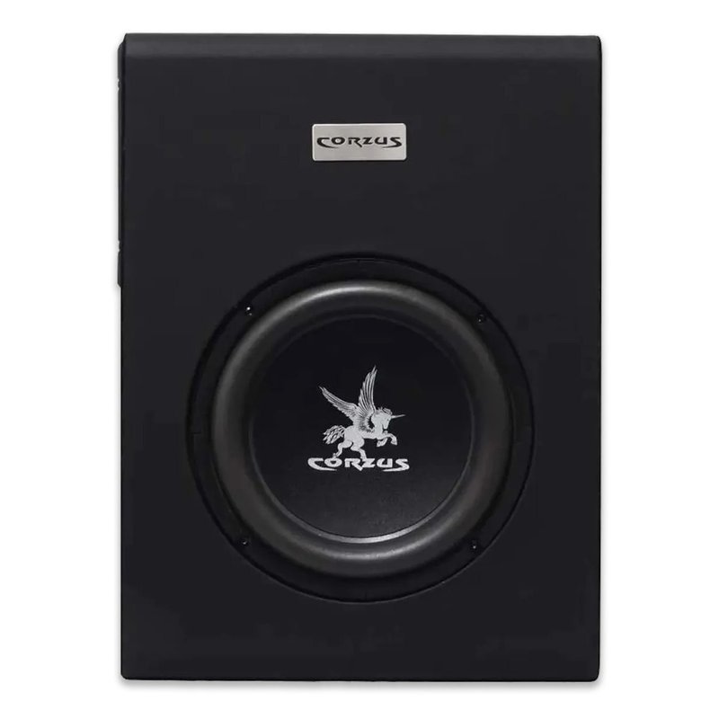 caixa slim amplificada sub ativo 8 200w rms cxs 200 slim corzus 2