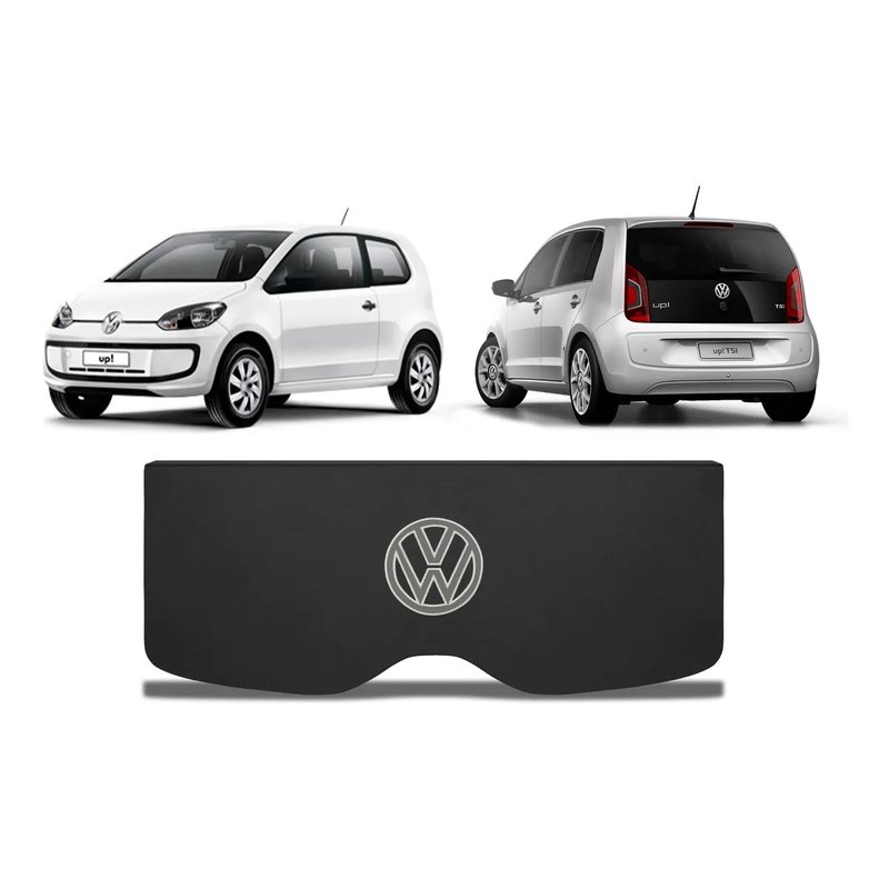 tampao bagagito porta malas volkswagen up 2014 a 2021 liso com simbolo