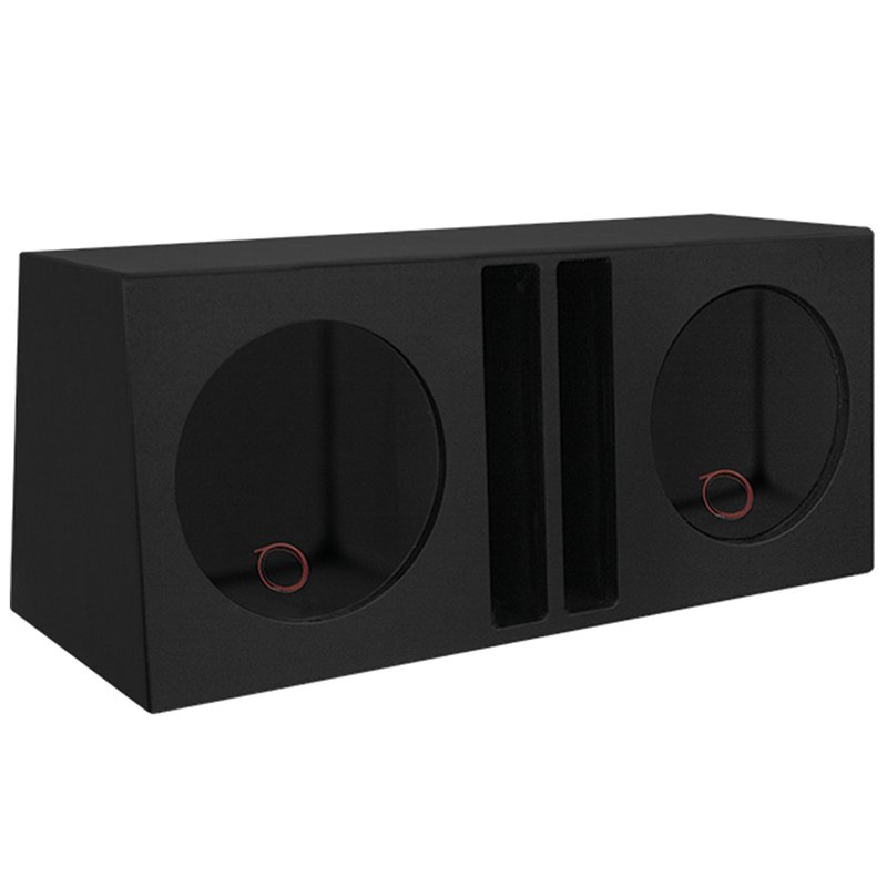 caixa dutada hiper bass para 02 alto falantes de 12 duto regua boombastic preto