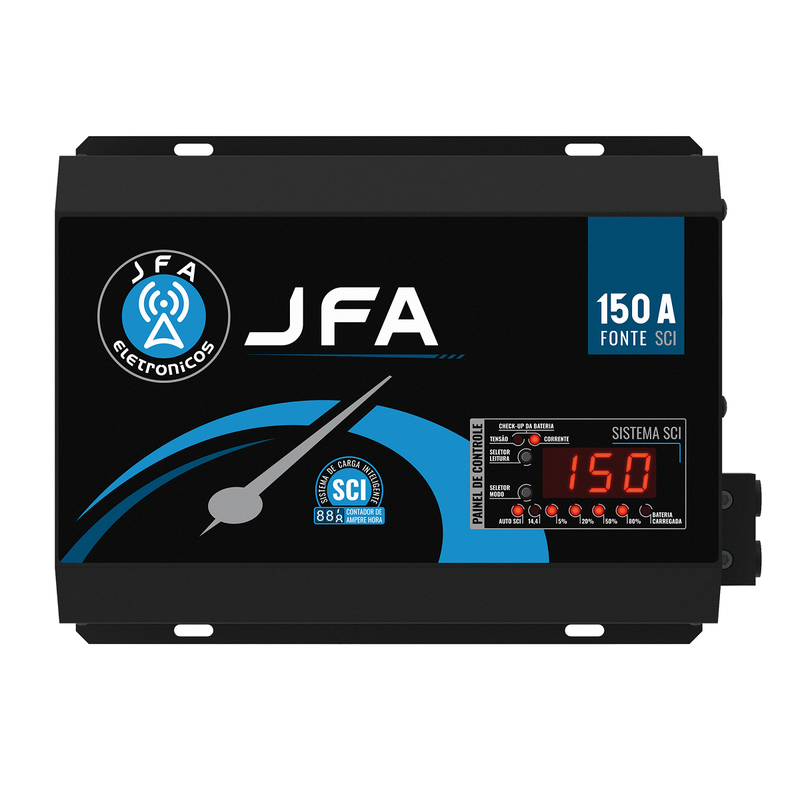 Fonte e Carregador Automotivo SCI 150A com Display JFA