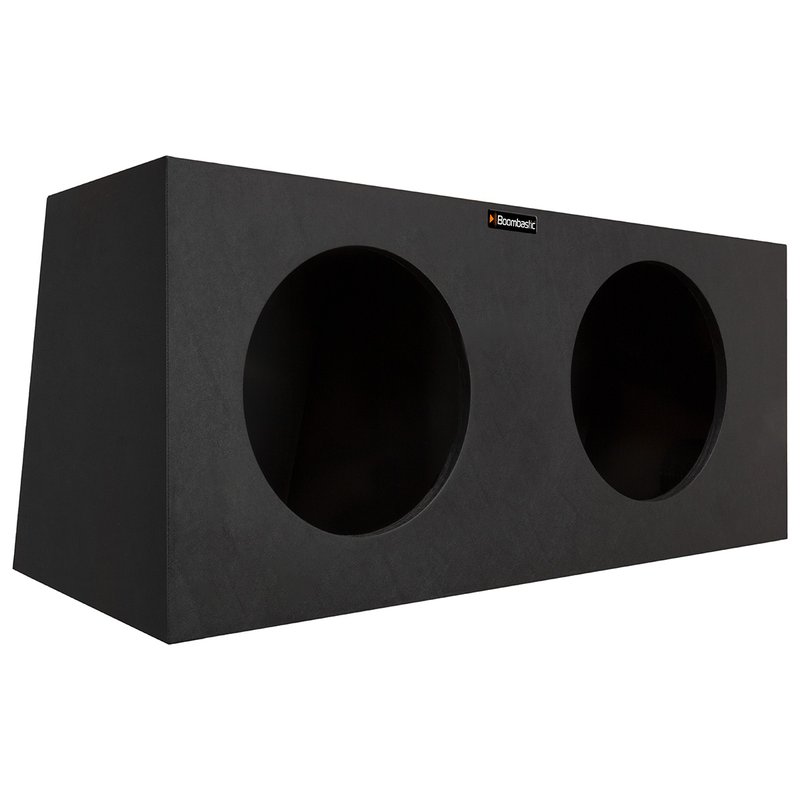 Caixa Selada Super Bass para 02 Alto Falantes de 12" Boombastic - Preto frente