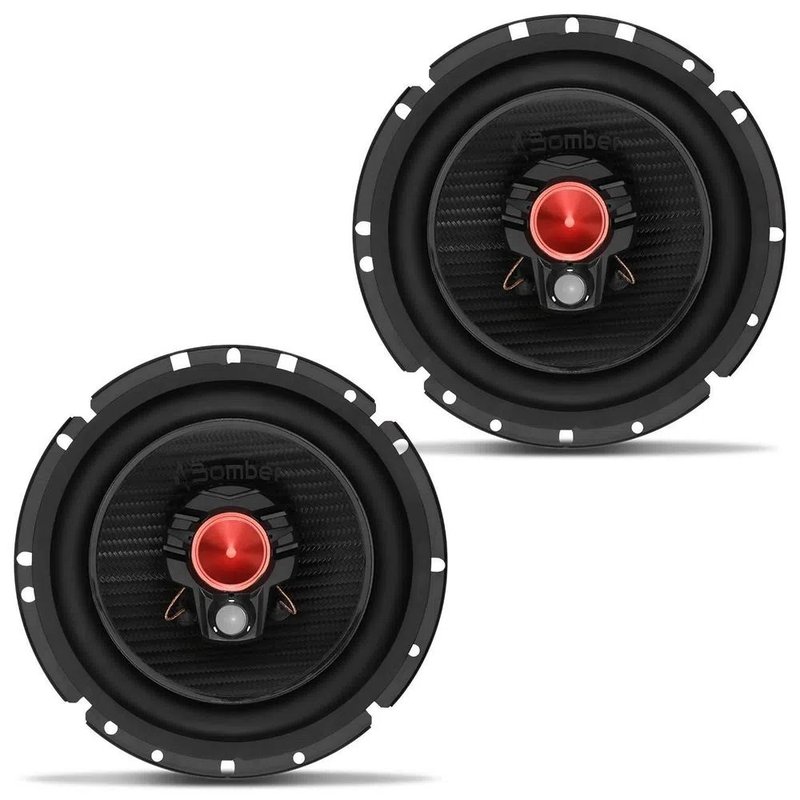 par alto falante 6 triaxial 50w 50w rms bbr bomber 4