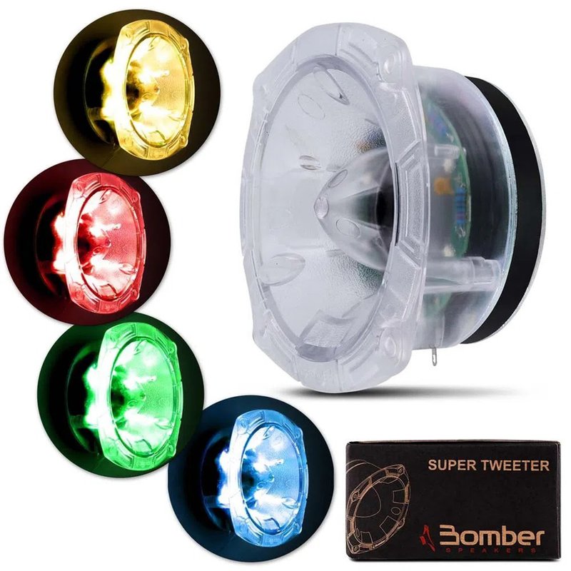 Super Tweeter com LED 100W RMS 8 Ohms Outdoor Bomber