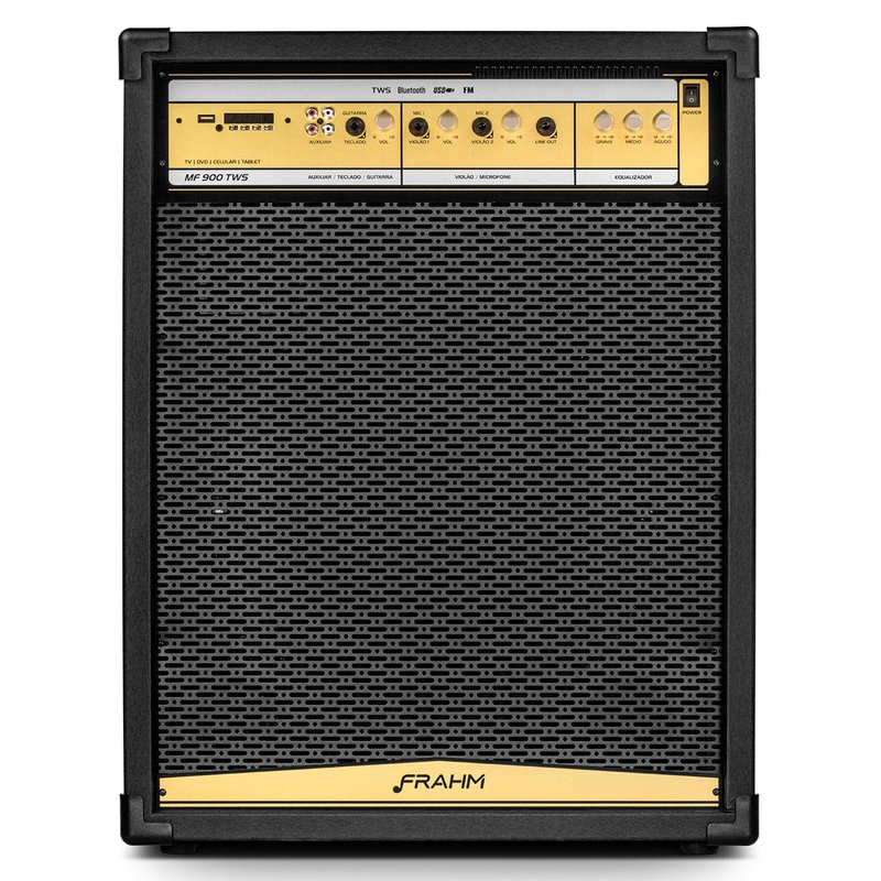 Caixa Amplificada MF900 TWS Multiuso 900W RMS Frahm