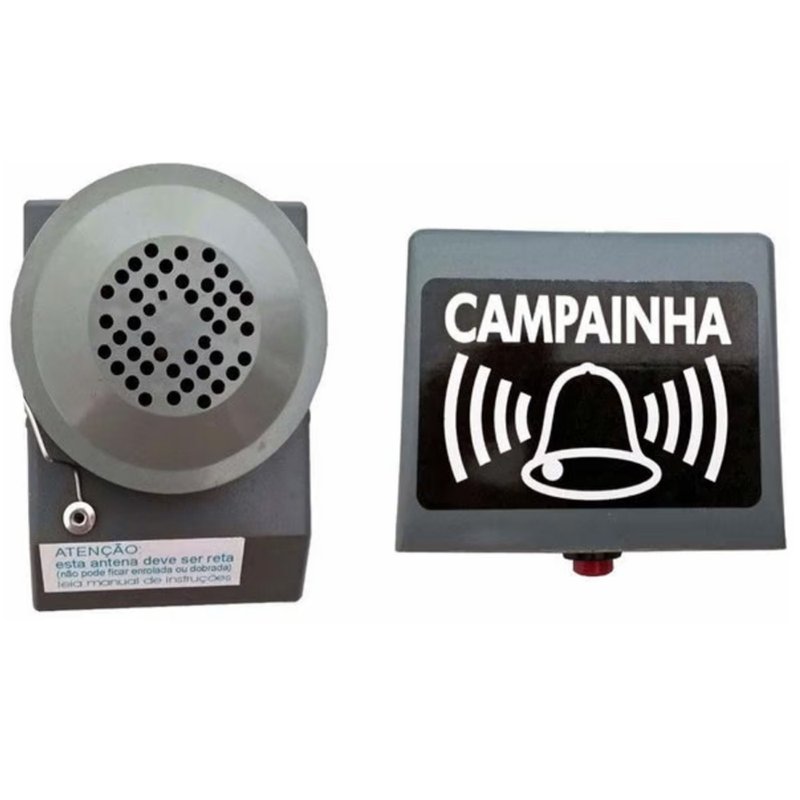 campainha sem fio alcance 40 metros cinza rs equipamento 2