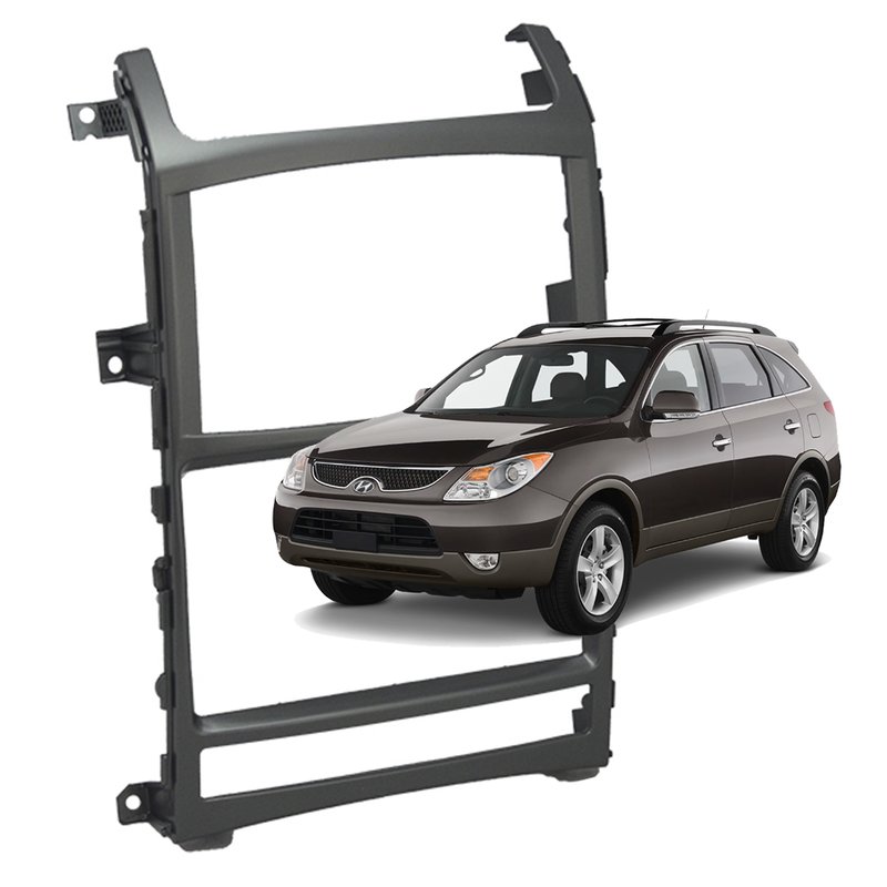 moldura painel 2 din 7 hyundai vera cruz 2006 a 2012 fiamon