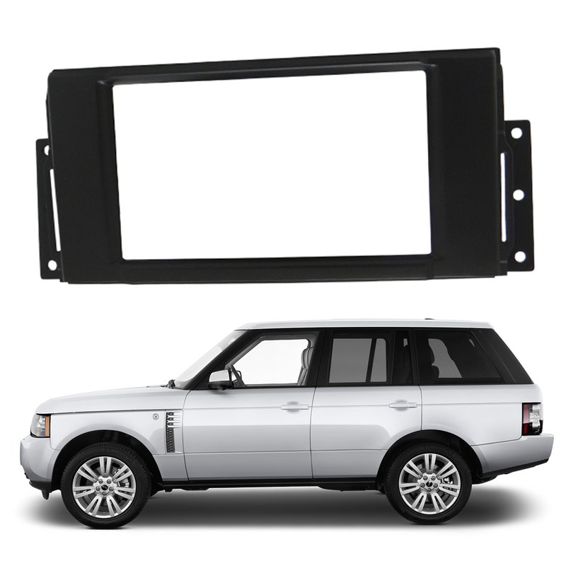moldura painel 2 din 7 range rover 2006 a 2013 fiamon 3199 preto