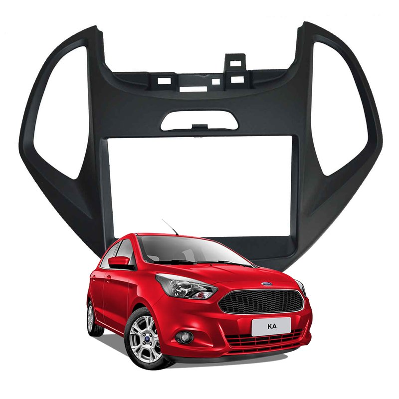 moldura 2 din para ford ka ka plus 2014 a 2017 fiamon 4012