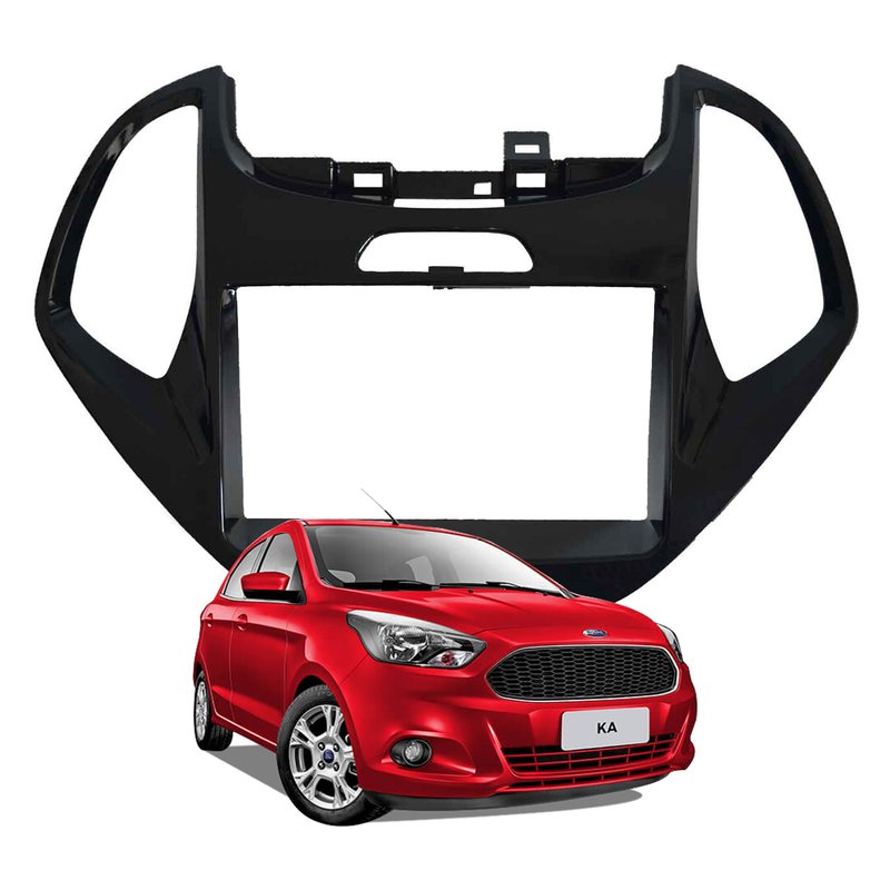 moldura 2 din para ford ka ka plus 2014 a 2017 fiamon 4013