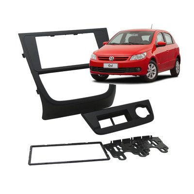 moldura 2 din gol g5 voyage saveiro fiamon 2372 preta