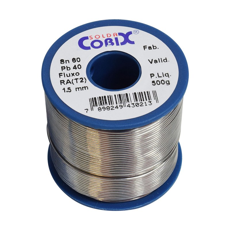 carretel de estanho em fio 1mm 500g sn60 pb40 cobix casa do soldador 01