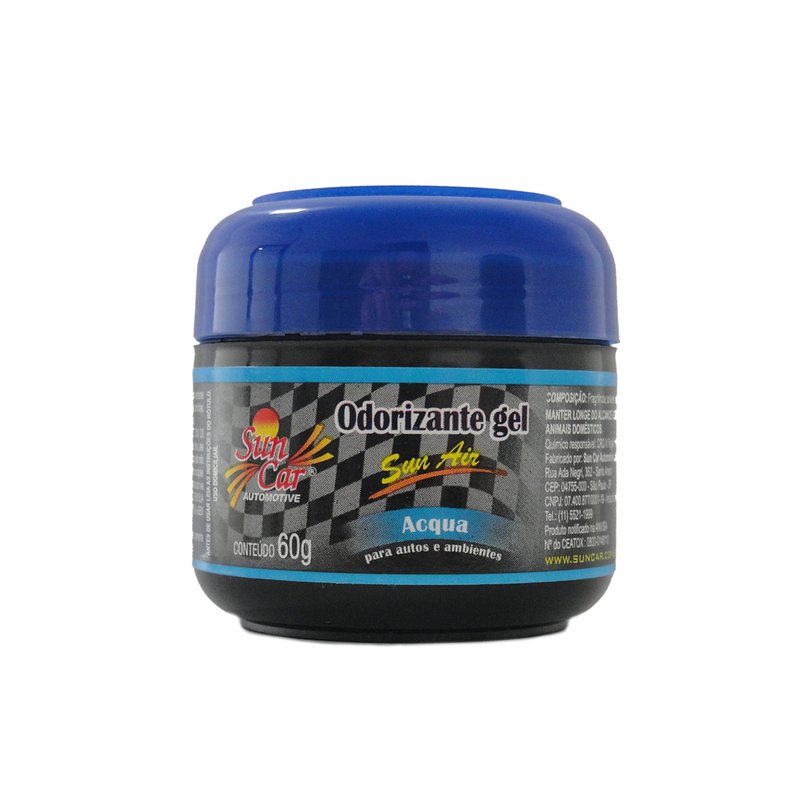 Odorizante Cheirinho para Carro em Gel 60g SunCar acqua