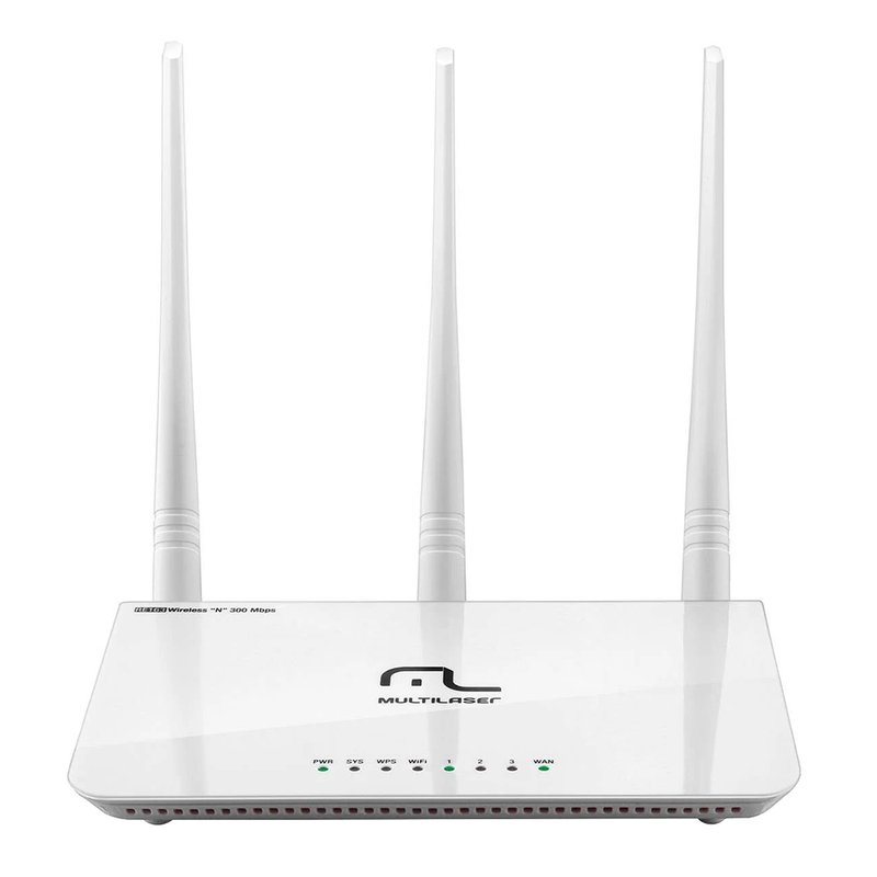 Roteador 3 Antenas Ipv6 300 Mbps 2.4 GHz - RE163V Multilaser
