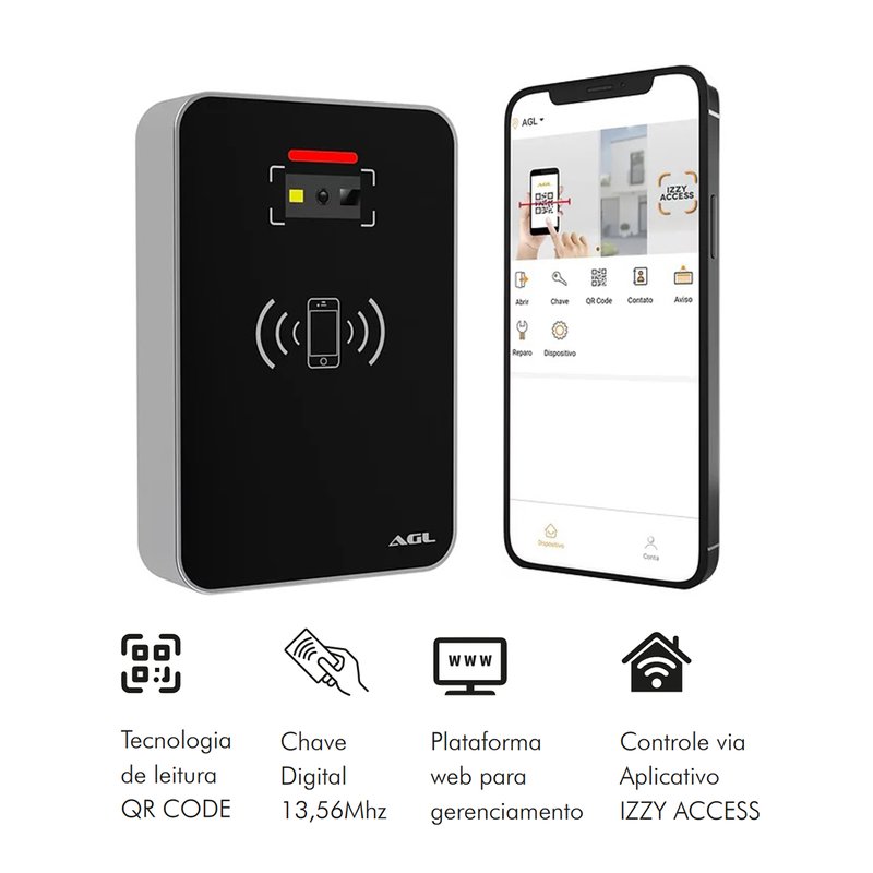 controle de acesso qr code agl