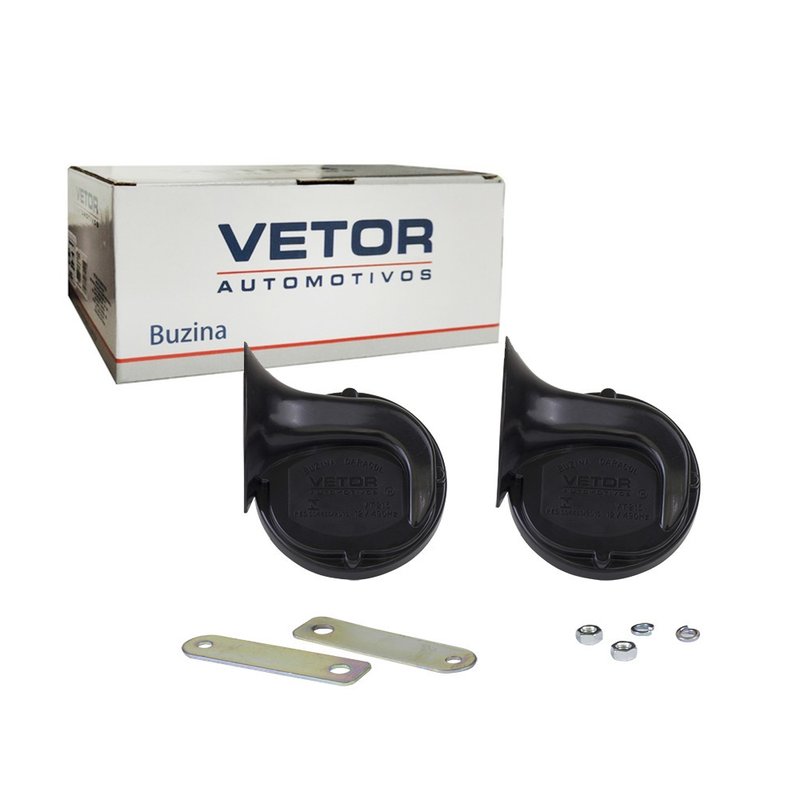 buzina caracol blister universal vt215 12v vetor automotivo