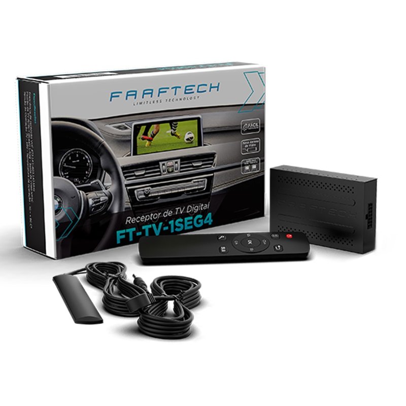 Receptor de TV Digital Full Hd Saida Hdmi FT-TV-SEG4 Faaftech 2