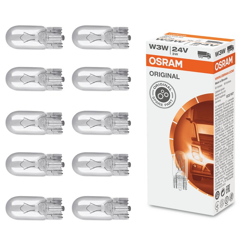 lampada filamento esmagada t10 24v 3w w2 1x9 5d 2841 osram