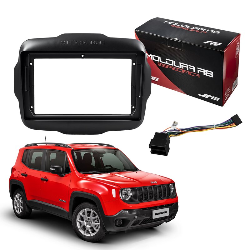 kit moldura painel 9 e chicote original jeep renegade r8