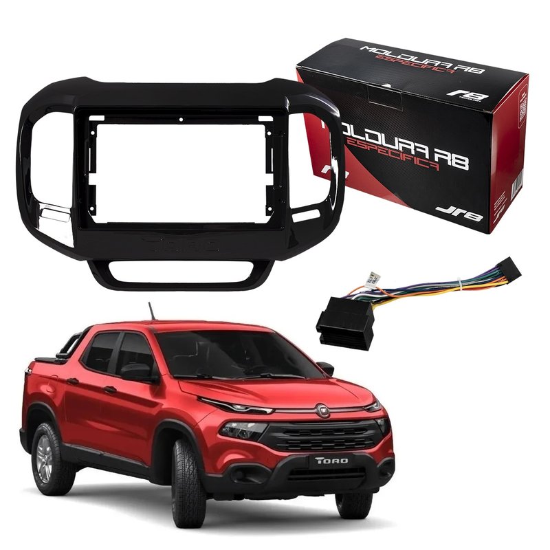kit moldura painel 9 e chicote original canbus fiat toro r8 1 copia