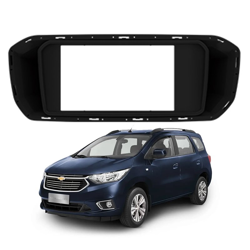 moldura 2 din painel chevrolet spin 2018 a 2021 fiamon