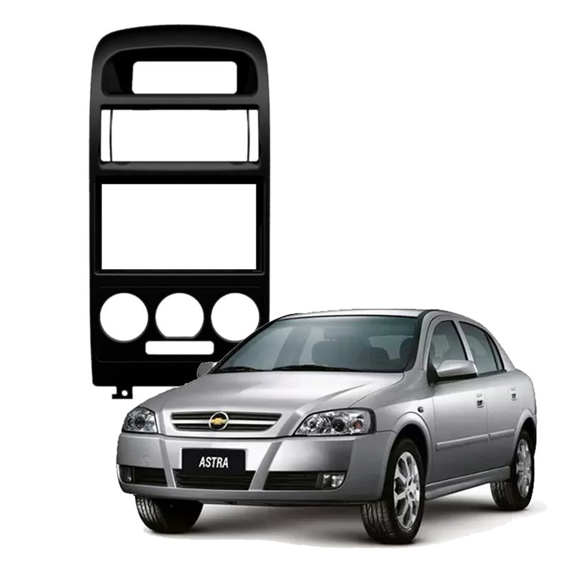moldura 2 din chevrolet astra ar analogico 1998 ate 2012 preto copiarr