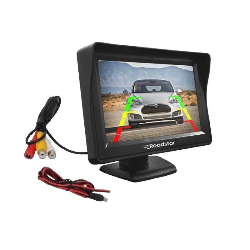 monitor veicular lcd 4 3 para cameras rs430br roadstar