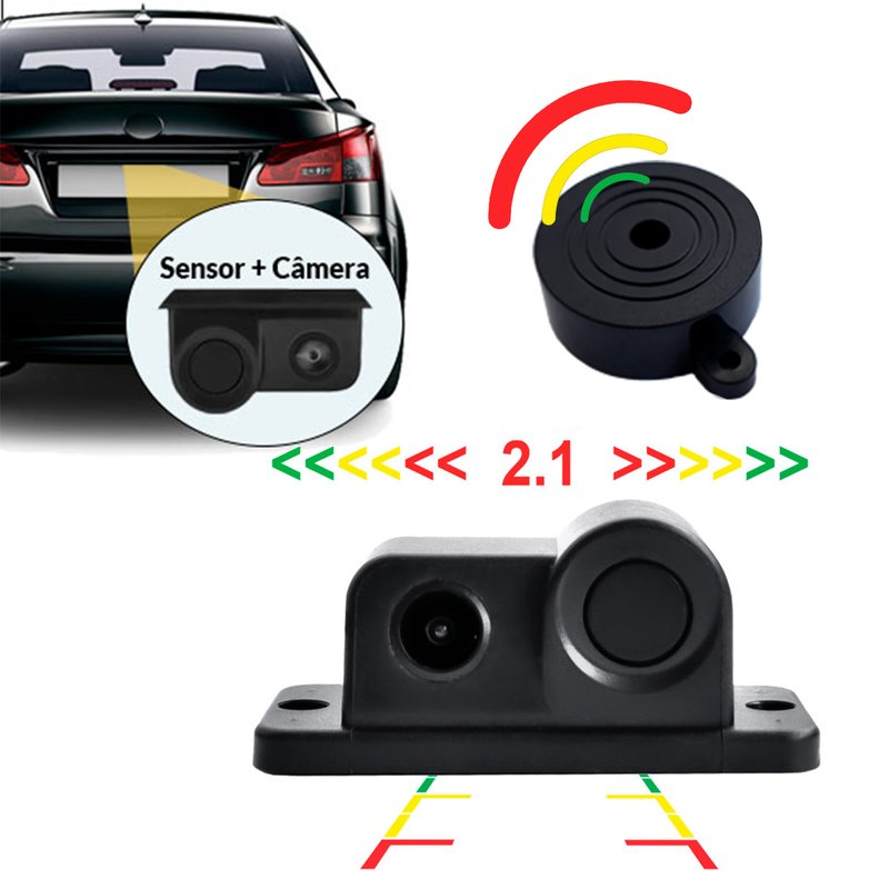 camera de re com sensor linhas fixas rs230br roadstar 2