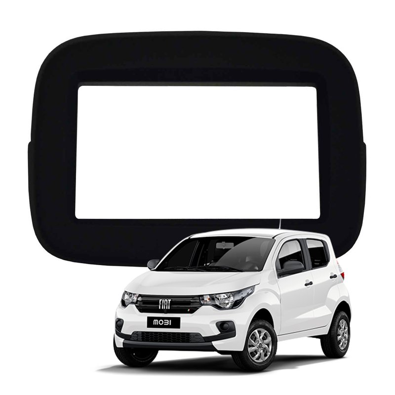 moldura 2 din painel fiat mobi padrao jap chi fiamon preto 4009