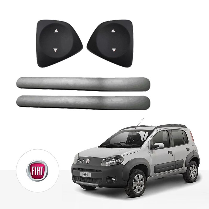 kit vidro eletrico antiesmag novo uno way dianteiro tragial