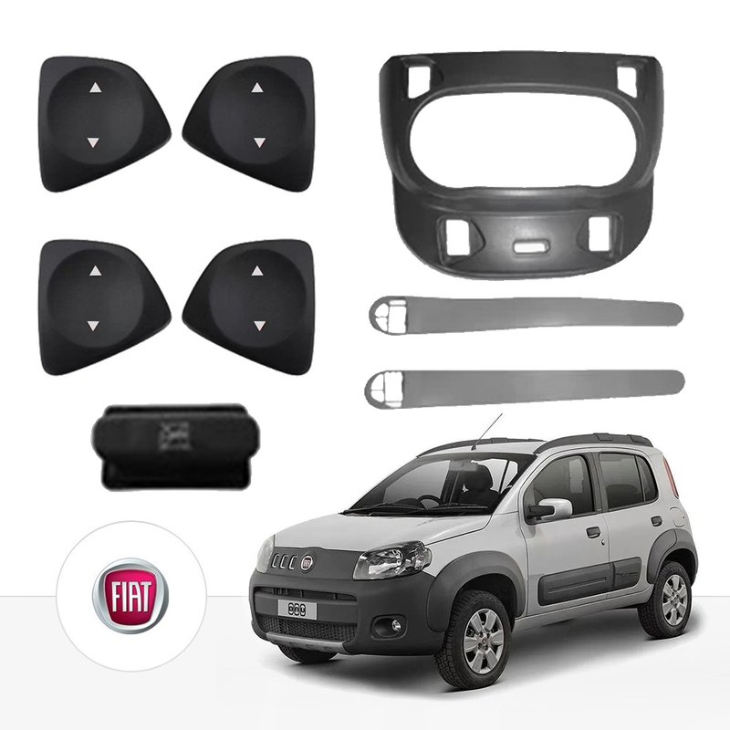 kit vidro eletrico sensorizado novo uno way traseiro tragial