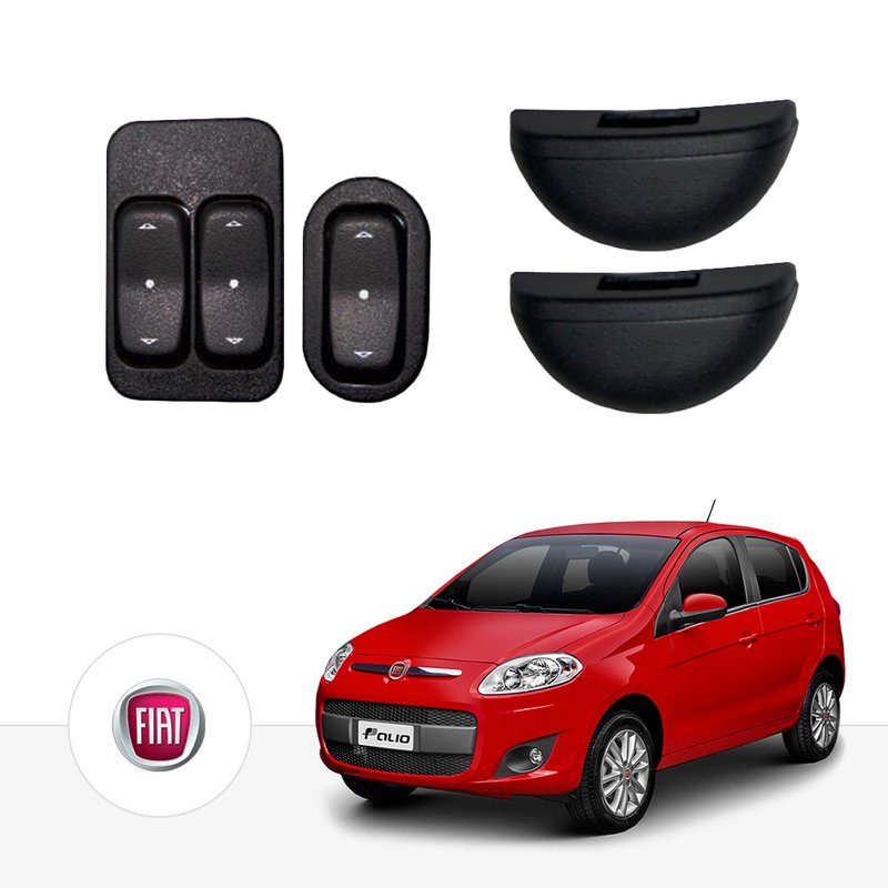 kit vidro eletrico antiesmag novo palio dianteiro tragial