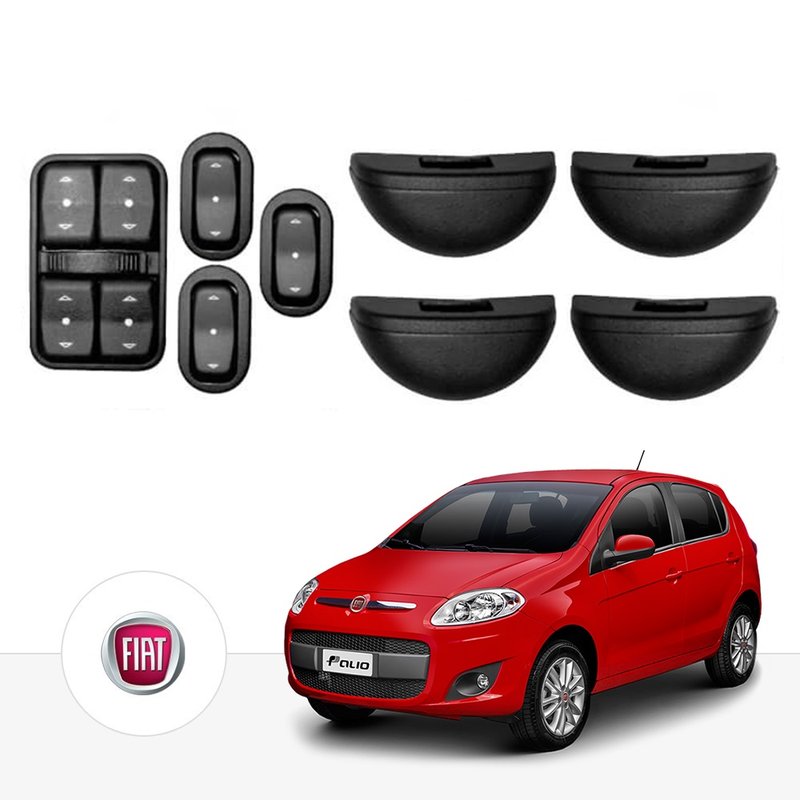 kit vidro eletrico sensoriz novo palio completo tragial