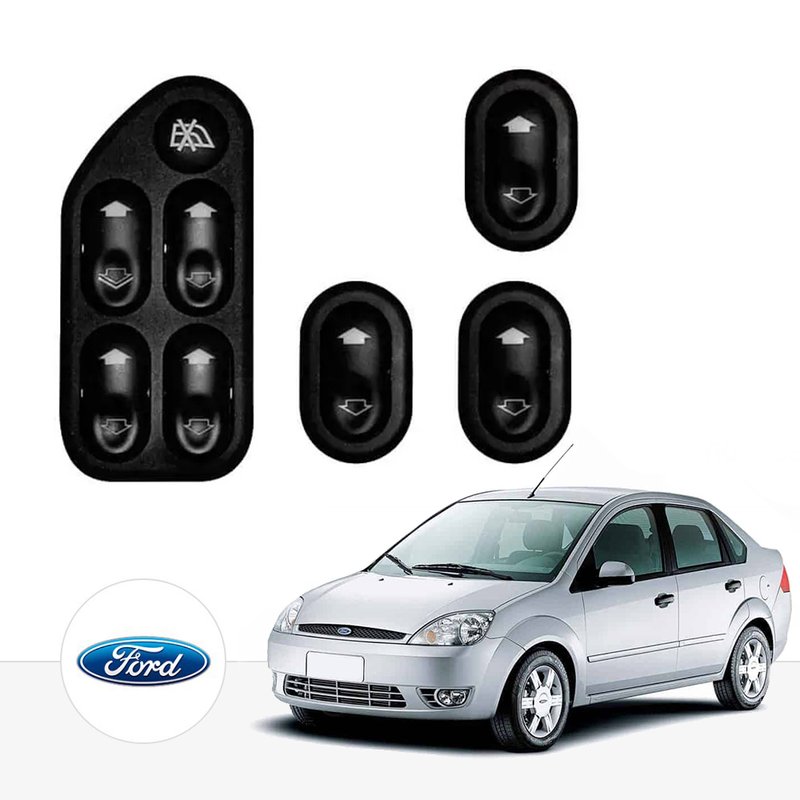 kit vidro eletrico sensorizado fiesta amazon completo tragial
