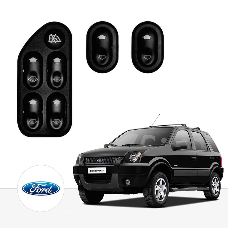kit vidro eletrico sensoriz ecosport ate 2012 traseiro tragial