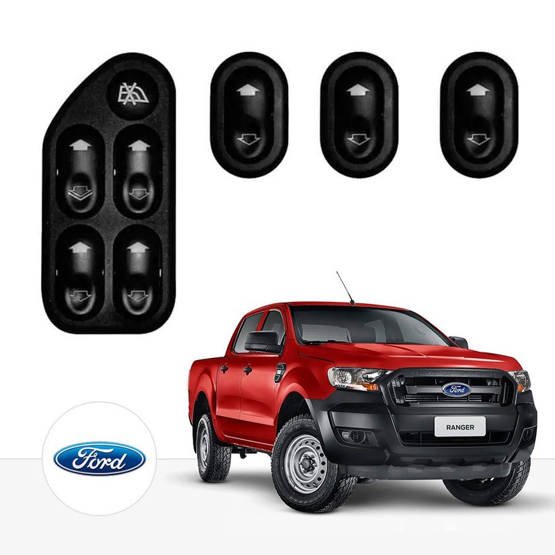 kit vidro eletrico antiesmag nova ranger cab dupla tragial