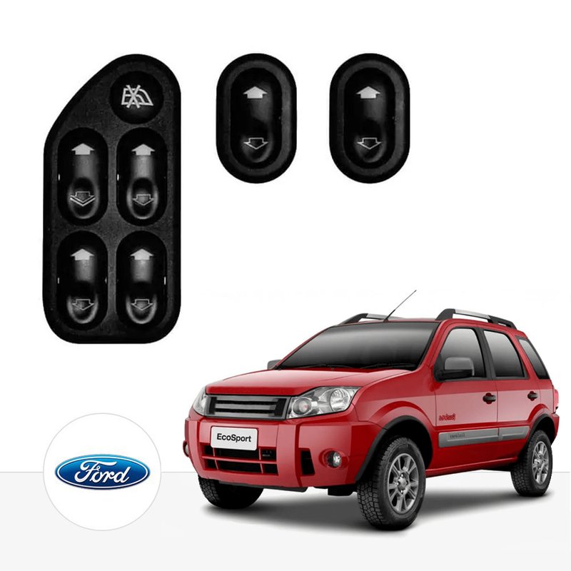 kit vidro eletrico sensoriz ecosport 2007 ate 2012 traseiro tragial