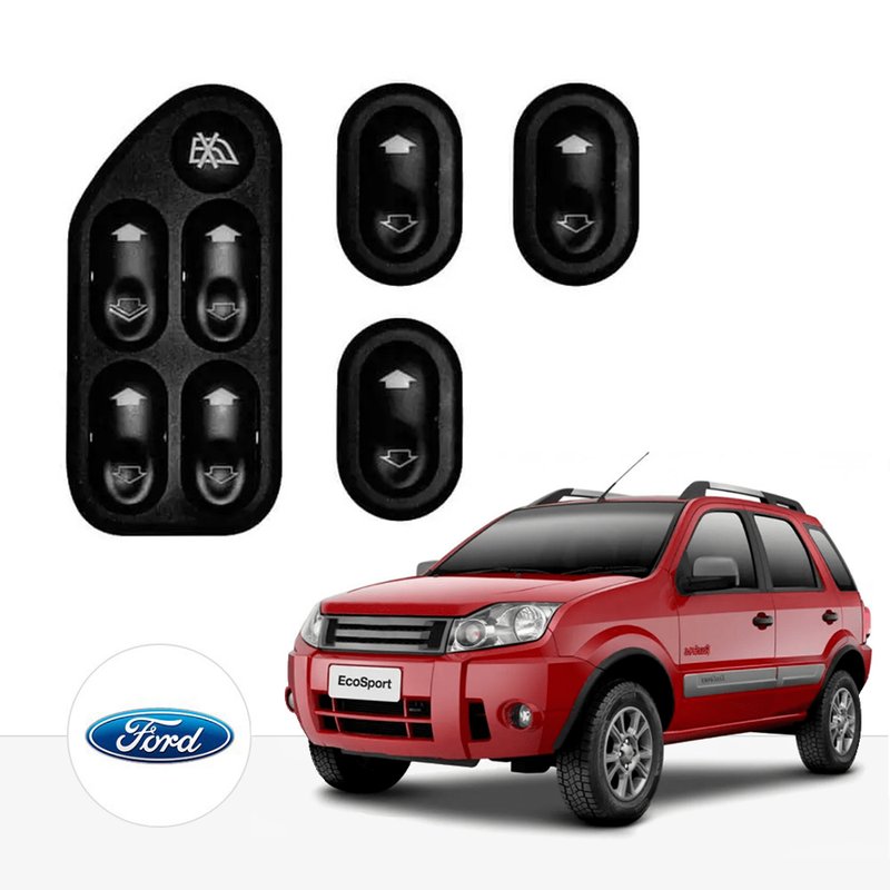 kit vidro eletrico sensoriz ecosport ate 2012 completo tragial