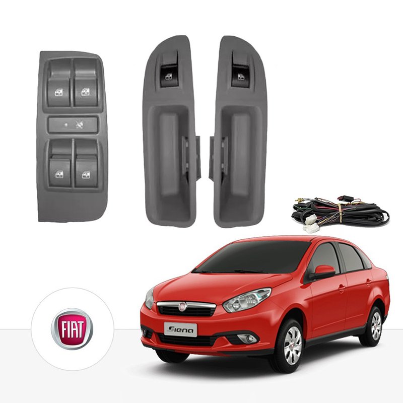 kit vidro eletrico antiesmag palio siena traseiro tragial