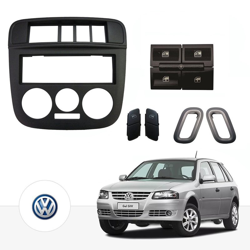 kit vidro eletrico sensoriz gol parati 2005 a 2008 traseiro preto tragial