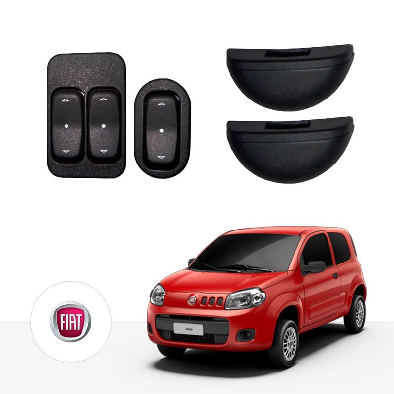 kit vidro eletrico antiesmag novo uno vivace 2 pts alternativos tragial