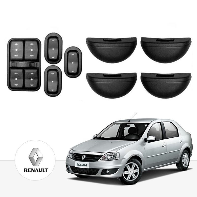 kit vidro eletrico sensorizado logan 2010 completo tragial