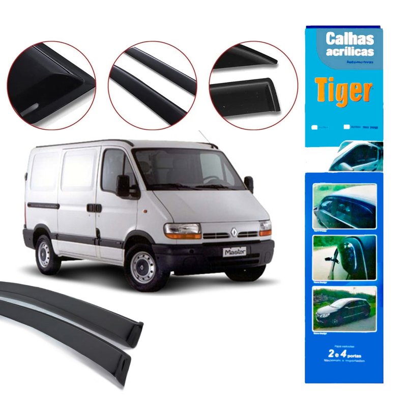 calha de chuva automotiva master ate 2010 2 portas rn2299 tiger