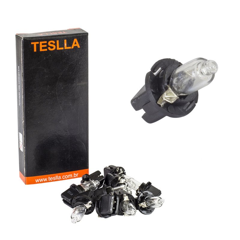 lampada 64124mf 5w 12v com 10 pecas teslla 1