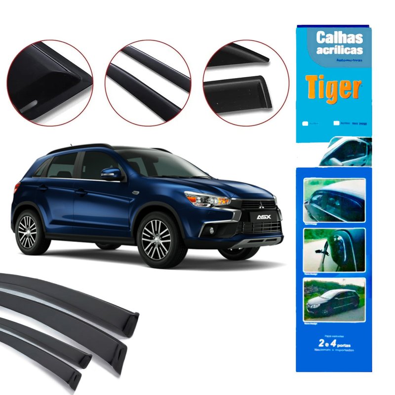 calha de chuva automotiva asx mt3658 tiger