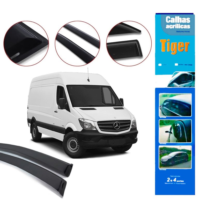 calha de chuva automotiva nova sprinter 2012 a 2017 mb2150 tiger