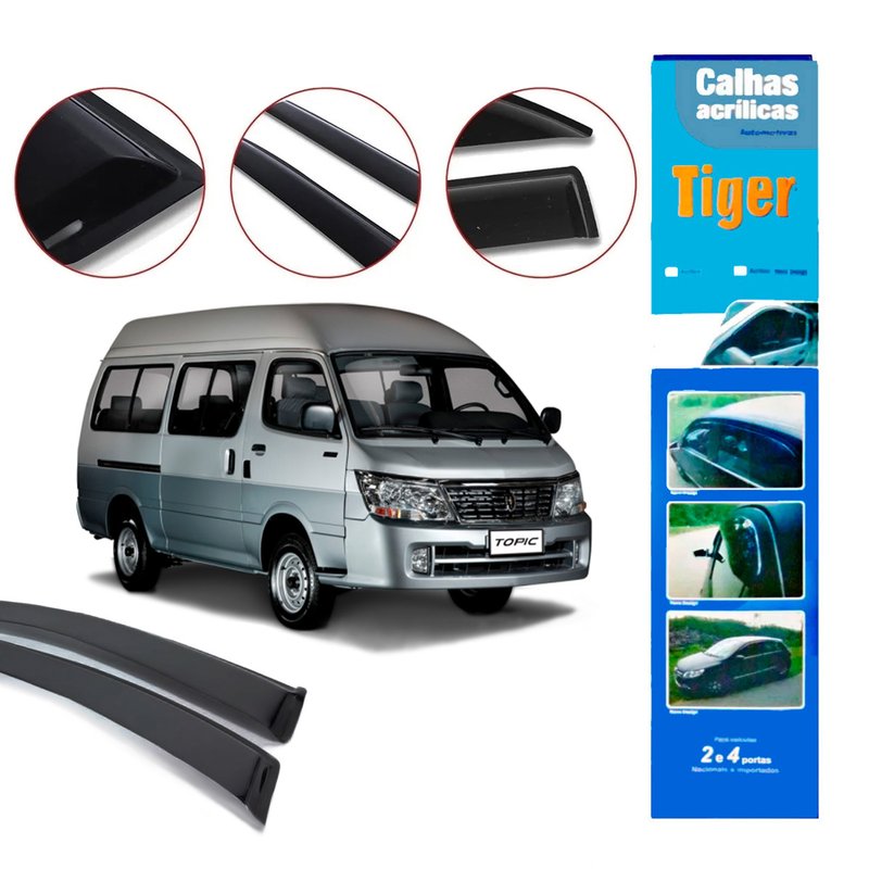 calha de chuva automotiva nova topic 2010 ate 2016 hf8635 tiger