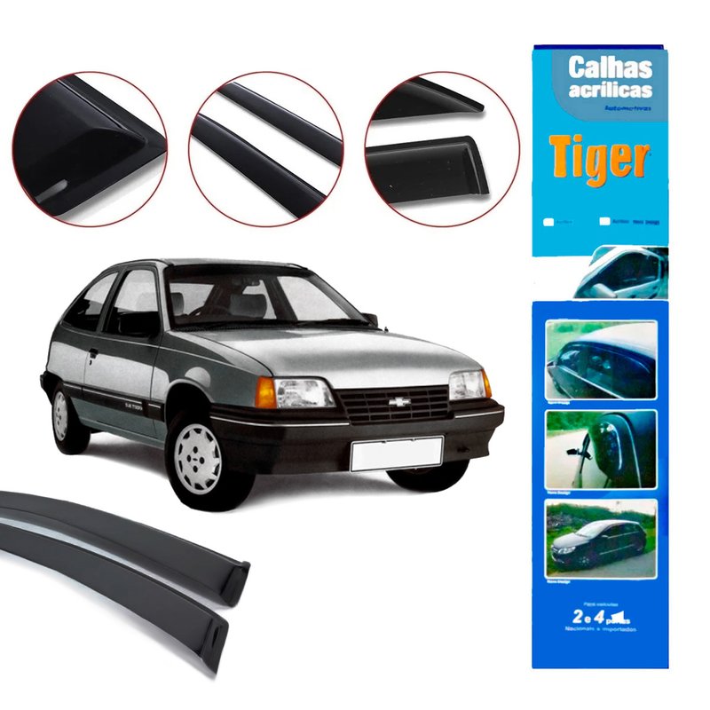 calha de chuva automotiva kadett 2 portas gm4651 tiger
